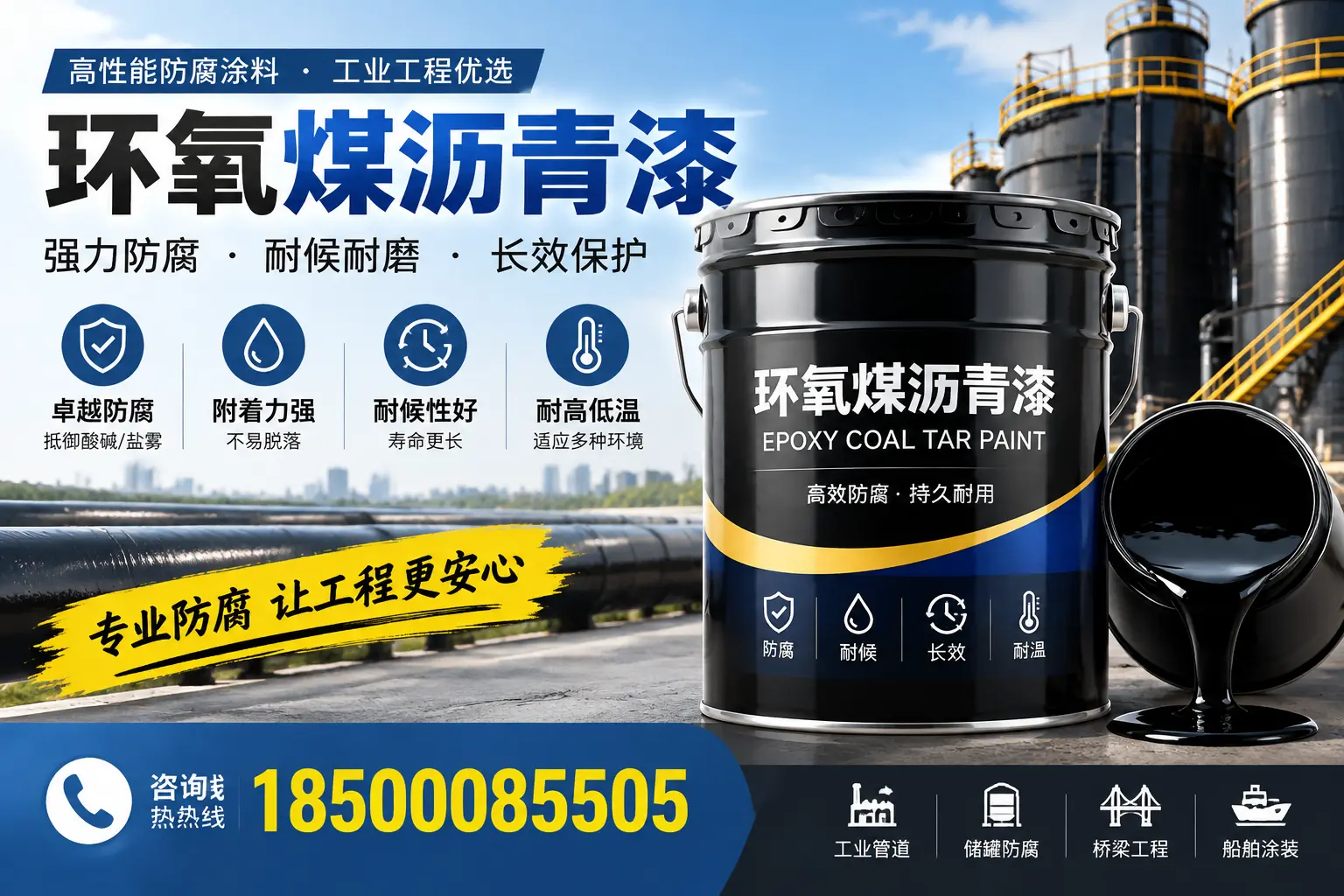 环氧煤沥青漆的施工方法与注意事项，确保在景德镇顺利完成